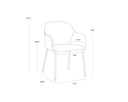 HENSLEY DINING ARMCHAIR - HAZELNUT