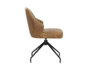 BRETTA SWIVEL DINING CHAIR - TOBACCO TAN