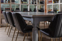 CLINTON DINING CHAIR - BRONZE BRAVO BLACK