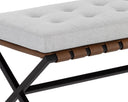 Corden Bench - SMALL BLACK MINA LIGHT GREY