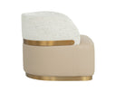 BRINDA SWIVEL LOUNGE CHAIR - NAPA BEIGE HAILEY MOON