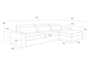 MERRICK SOFA CHAISE - RAF ERNST SILVERSTONE