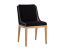 SORRENTO DINING CHAIR - NATURAL ARASHI BLACK