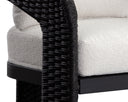 PYLOS DINING ARMCHAIR - BLACK LOUIS CREAM