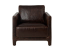 RODNEY LOUNGE CHAIR - CHOCOLATE LEATHER