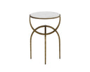 ALICENT END TABLE - WHITE MARBLE