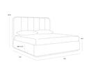 JAMILLE BED - KING ECLIPSE WHITE