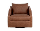 ORWELL SWIVEL LOUNGE CHAIR - COGNAC LEATHER