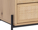 AVIDA NIGHTSTAND - BLACK RUSTIC OAKNATURAL