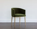 CORNELLA DINING ARMCHAIR - FOREST GREEN