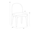 TAMINA DINING CHAIR - SANTA CRUZ OATMEAL