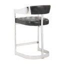 BEAUMONT COUNTER STOOL - STAINLESS STEEL CANTINA MAGNETITE