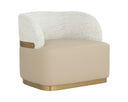 BRINDA SWIVEL LOUNGE CHAIR - NAPA BEIGE HAILEY MOON
