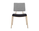 BRINLEY DINING CHAIR - GOLD NIGHTFALL BLACK CHACHA GREY