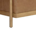 BROMLEY SOFA - RUSTIC OAK LUDLOW SESAME LEATHER