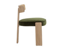 HORTON DINING CHAIR - RUSTIC OAK FOREST GREEN