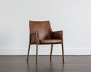 BERNADETTE DINING ARMCHAIR - BRAVO COGNAC