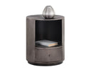 SIENA NIGHTSTAND - ROUND GUNMETAL