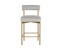 SENECA COUNTER STOOL - ANTIQUE BRASS POLO CLUB STONE