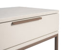 Calden Nightstand - SMALL CHAMPAGNE GOLD CREAM