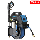 BluShield HumpBack 3000PSI All-in-One Pressure Washer System, Auto-Retractable Hose Reel, Industrial Pump, Accessories
